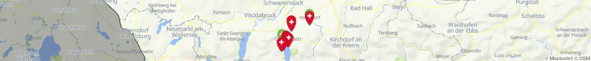 Map view for Pharmacies emergency services nearby Gschwandt (Gmunden, Oberösterreich)